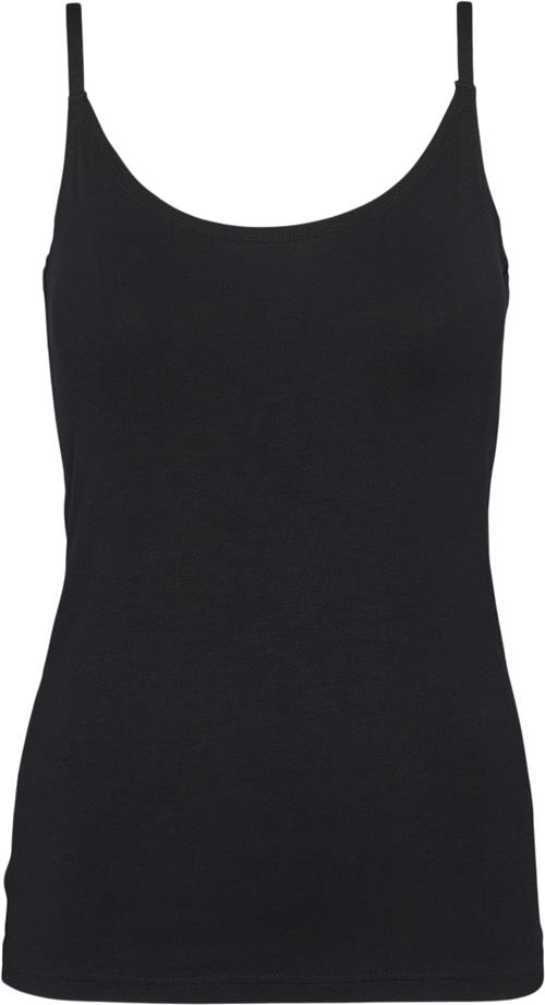 Se esmé studios Espenelope Singlet Top Kvinde Black Tanktoppe Slim Fit Str XL - hos Magasin ved Magasin