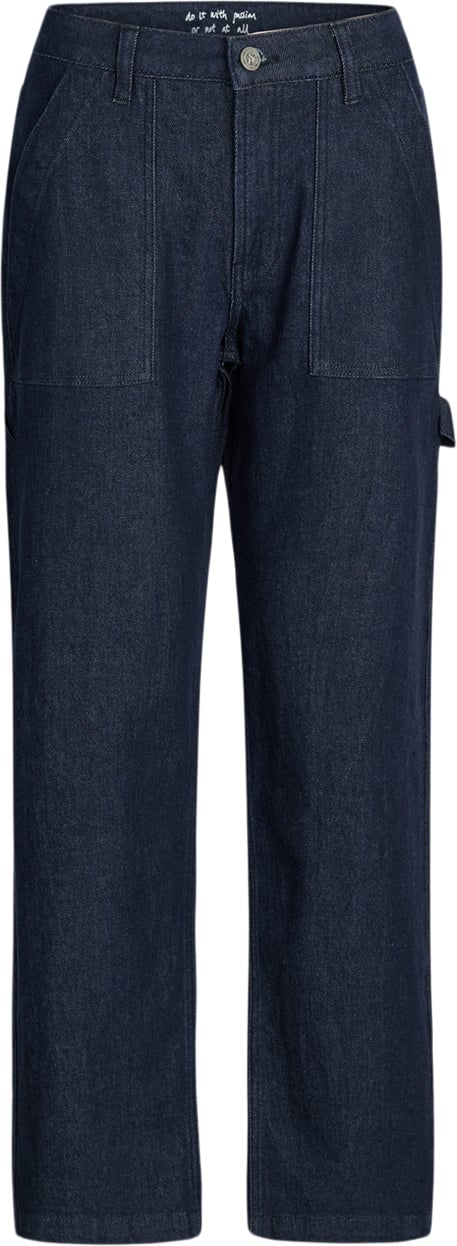 SisterS Point Oliseje1 Kvinde Unwashed Blue Cargo Bukser Str L - Denim hos Magasin