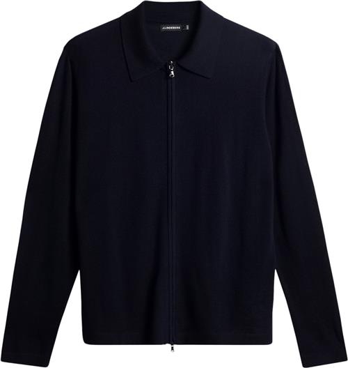 Se J. Lindeberg Kaleb Merino Zip Cardigan Mand 6855 Cardigans Str S Merino - hos Magasin ved Magasin