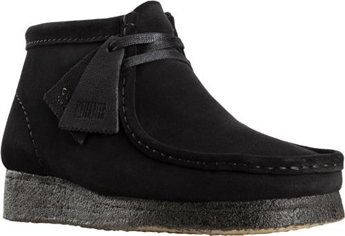 Clarks Originals Wallabee Boot. Black Sde, D, 4 Kvinde Black Suede Ankelstøvler Str 37 - hos Magasin