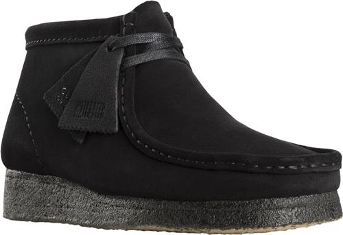 Se Clarks Originals Wallabee Boot. Black Sde, D, 4 Kvinde Black Suede Ankelstøvler Str 39.5 - hos Magasin ved Magasin