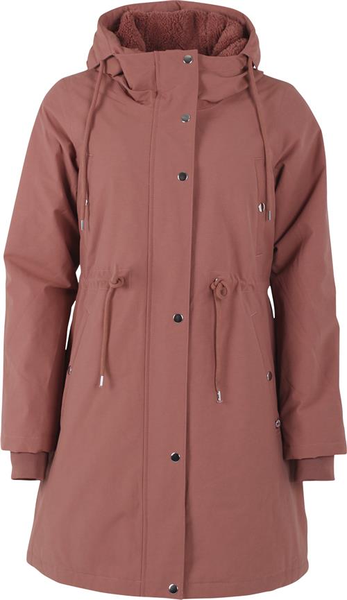 Danefæ Danenora Winter Parka Kvinde Beige Rose Overgangsjakker Str S - Bomuld hos Magasin