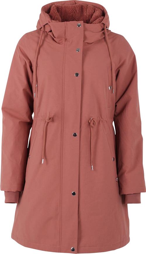 Danefæ Danenora Winter Parka Kvinde Beige Rose Overgangsjakker Str M - Bomuld hos Magasin