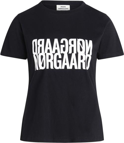 Mads Nørgaard - Copenhagen Single Organic Trenda P Tee FAV Kvinde Sort Kortærmede T-shirts Regular Fit Str XXL - Bomuld hos Magasin