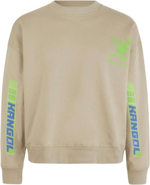 Se Kangol Crewneck Sweatshirt Mand Green Sweatshirts Str L - Bomuld hos Magasin ved Magasin