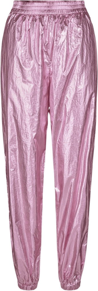 Cras Sinacras Pants Kvinde Metallic Pink Bukser Med Lige Ben Str 40 - Polyester hos Magasin