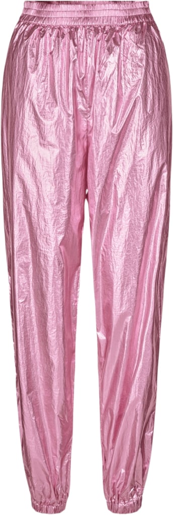 Cras Sinacras Pants Kvinde Metallic Pink Bukser Med Lige Ben Str 34 - Polyester hos Magasin