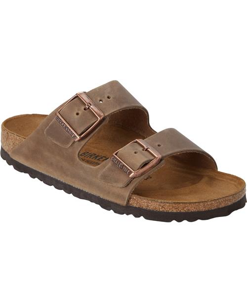 Se Birkenstock Arizona Sandal Kvinde Lys Brun Flade Sandaler Str 37 - hos Magasin ved Magasin