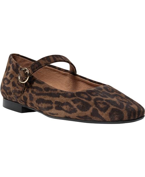 Se Billi Bi Ballerina A6800 Kvinde Leopardo Arabica Suede 546 Ballerinaer Str 40 - hos Magasin ved Magasin