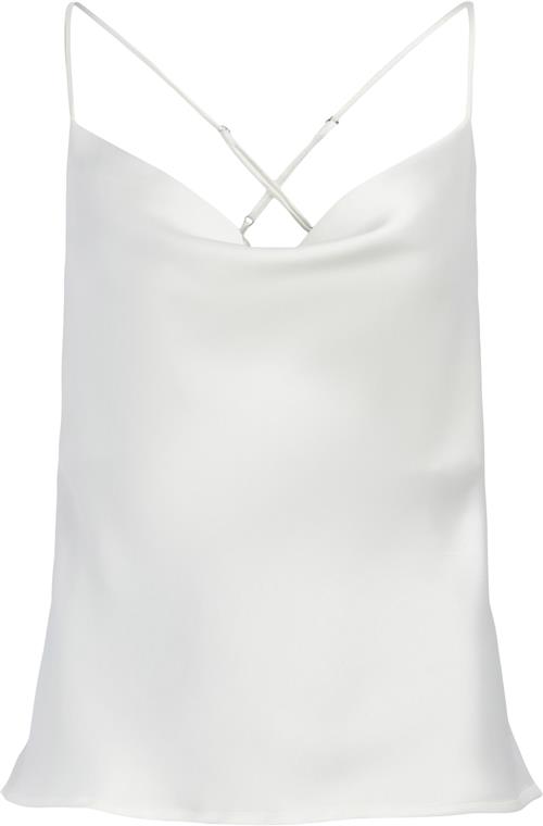 Se Object Objsateen Singlet TOP A Fair DIV Kvinde Cloud Dancer Tanktoppe Str 36 - hos Magasin ved Magasin