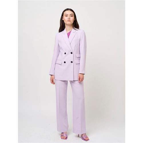 Bruuns Bazaar Brassica Eleza Pants Kvinde Light Orchid Bukser Med Brede Ben Str 38 - Polyester hos Magasin