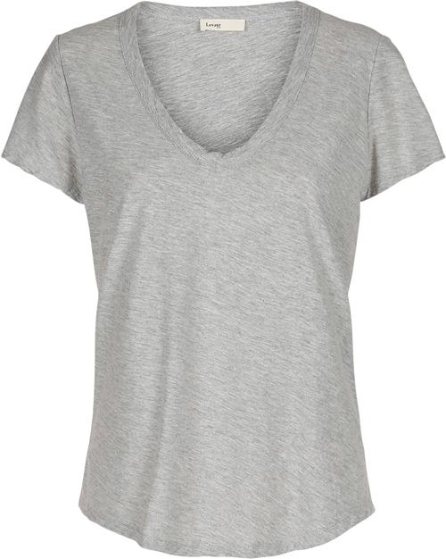 Levete room ANY 2 Kvinde Light Grey Melange Kortærmede T-shirts Str XS - Bomuld hos Magasin