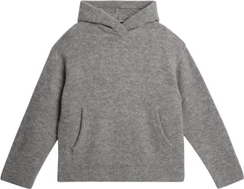 Se J. Lindeberg Broon Alpaca Blend Hoodie Mand Mid Grey Melange Hoodies Str L - hos Magasin ved Magasin