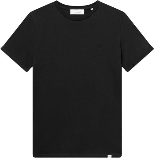 Les Deux Nørregaard Tshirt Tonal Mand Sort Kortærmede T-shirts Slim Fit Str M - Bomuld hos Magasin