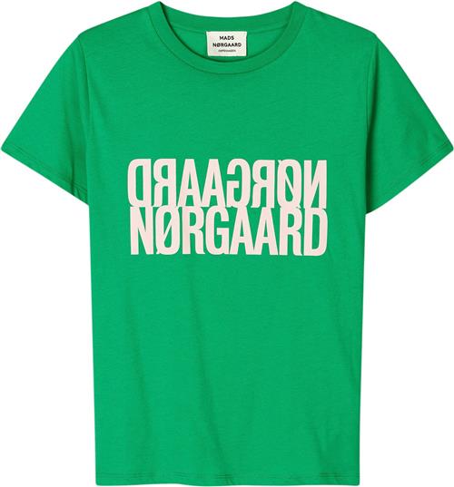 Mads Nørgaard - Copenhagen Single Organic Trenda P Tee Kvinde Grøn Kortærmede T-shirts Str L - hos Magasin