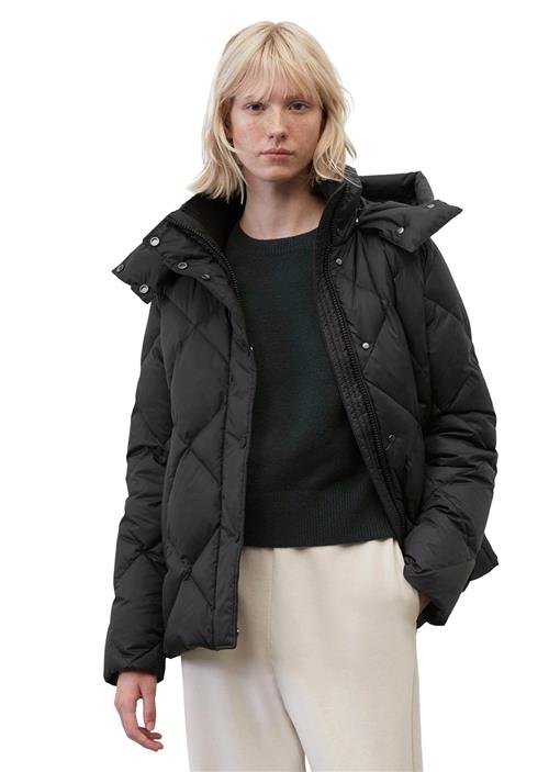 Marc O’Polo Jacket, Diamond Quilting, Down Fill Kvinde Black Dunjakker Str 40 - hos Magasin