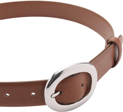 MANGO Rounded Buckle Belt XL - Bælter hos Magasin