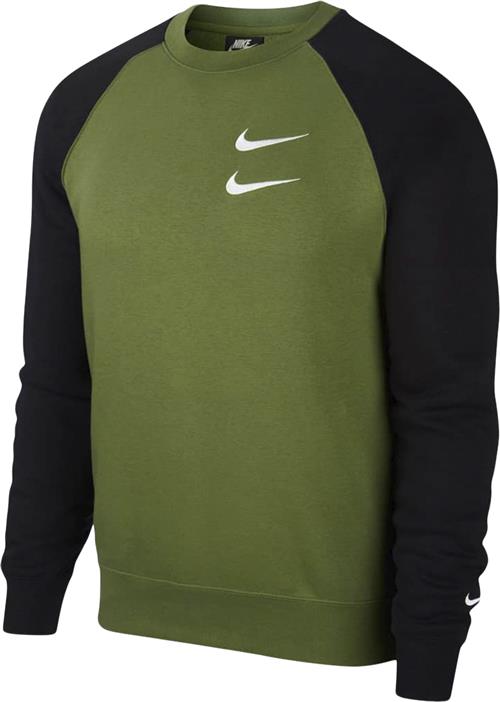 Se Nike Nike Sportswear Swoosh Men's C Mand Green Sweatshirts Str XXL - Bomuld hos Magasin ved Magasin