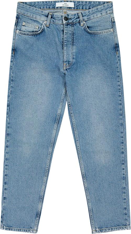 Won Hundred Ben Distressed Blue Italy Mand Distressed Blue It Jeans Loose Fit Str W34 / L 32 - hos Magasin