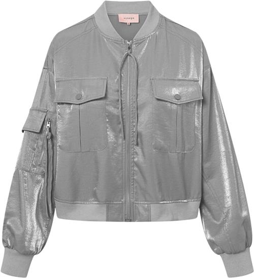 HUNKØN Patrice Jacket Kvinde Silver Overgangsjakker Str S - hos Magasin