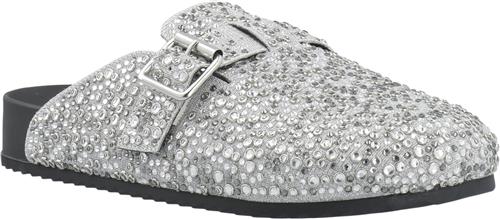 Bianco Sand Mule Simili Stones #P Kvinde Silver Slip-ins Str 37 - hos Magasin