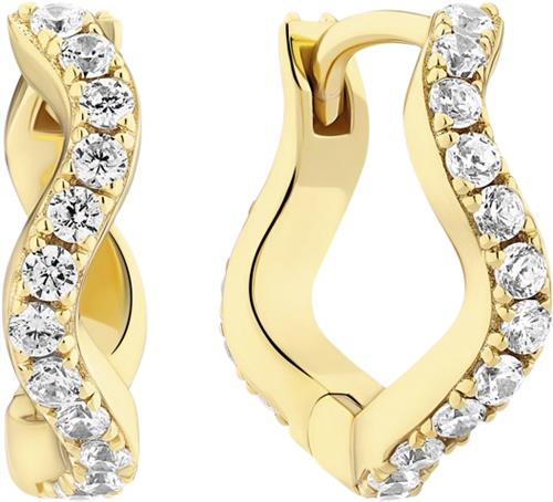 Sif Jakobs Jewellery Ellera Waves Medio Earrings ONE SIZE - Creoler hos Magasin