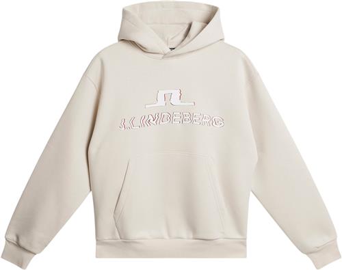 Se J. Lindeberg Karson Graphic Hoodie Mand Moonbeam Hoodies Str XL - hos Magasin ved Magasin