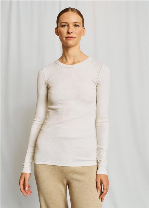 Bruun & Stengade BS Margrethe Regular Fit Top Kvinde Off White Toppe Str XL - hos Magasin