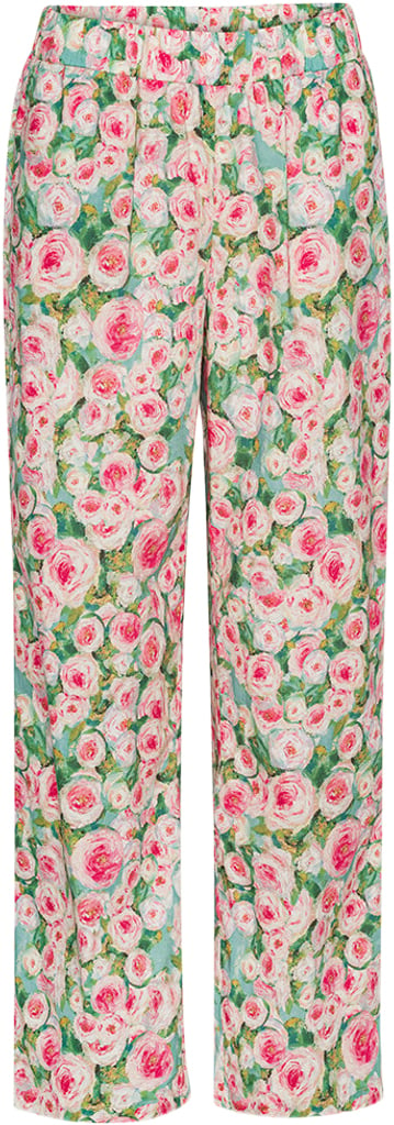 HUNKØN Laura Trousers Kvinde Floral Bukser Str XS - hos Magasin