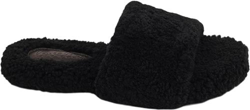 Se Lovelies Y Shan Shearling Open Slippers Kvinde Black Hjemmesko Str 36 - Uld hos Magasin ved Magasin