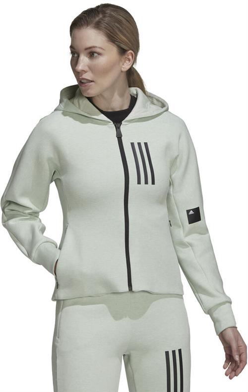 adidas Mission Victory Slim Fit Fullzip Hættetrøje L - Hættetrøjer & Sweatshirts hos Magasin