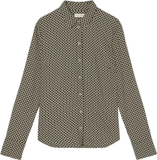 Se Marc O’Polo Blouse, Casual fit, Kent Collar, lo Kvinde Multi Langærmede Skjorter Str 44 - hos Magasin ved Magasin