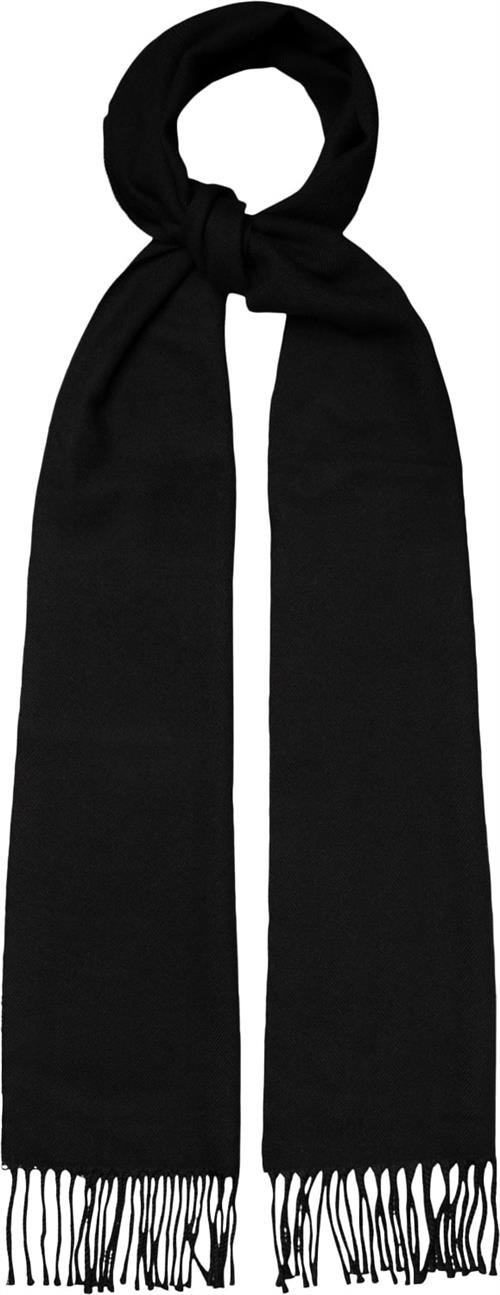 Se ETON Black Herringbone Merino Wool Scarf One Size - Slips hos Magasin ved Magasin