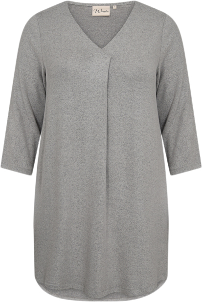 Wasabiconcept Wasimone 5 Kvinde 99470 Med. Grey Melange Tunikaer Str 50/52 - Polyester hos Magasin