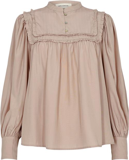 Sofie Schnoor Blouse Kvinde Light Rose Langærmede Bluser Str S - hos Magasin