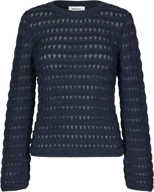 Modström Kolbymd Oneck Kvinde Blå Sweaters Str XL - hos Magasin