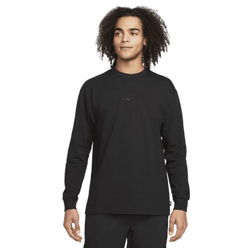 Se Nike Nike Sportswear Premium Essent Mand Black/black Kortærmede T-shirts Str L - Bomuld hos Magasin ved Magasin