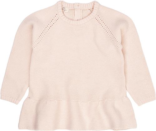 Copenhagen Colors Knitted Pullover W. Frill Str 92 - Soft Pink Strik hos Magasin