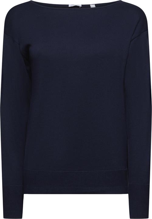 Esprit CO Boatn Sweat Kvinde Navy Sweaters Str M - hos Magasin