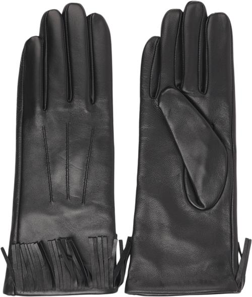 Lovelies Pordenone Leather Gloves W/ Fringes AND Cashmere Lining S - Handsker hos Magasin