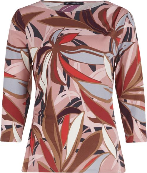 Betty Barclay Shirt Kurz 3/4 Ar Kvinde Rosé/brown Langærmede Bluser Str 44 - hos Magasin