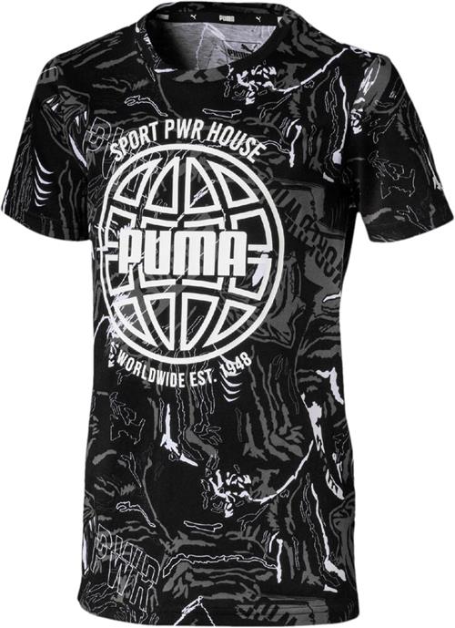 Se Puma Alpha AOP Tee 98 - T-shirts Bomuld hos Magasin ved Magasin