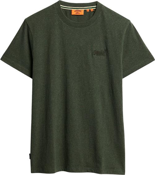 Se Superdry Essential Logo EMB TEE Mand Deep Forest Green Marl Kortærmede T-shirts Str L - Denim hos Magasin ved Magasin