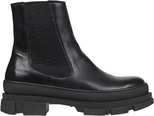 ANGULUS Chelsea Støvle med Uldfoer Kvinde 1604/019 Black/black Chelsea Boots Str 41 - hos Magasin