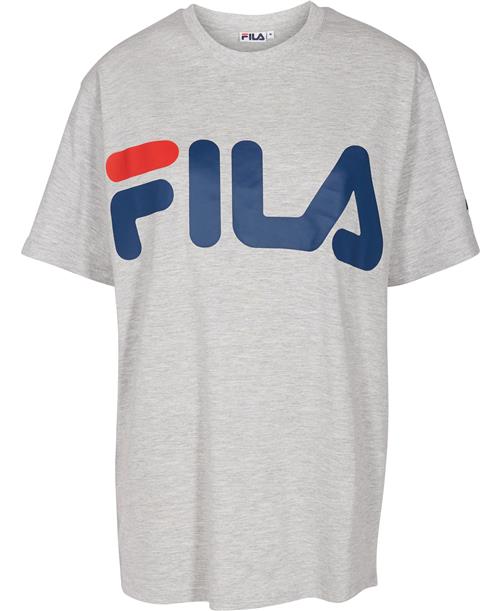 Fila Classic Logo Tshirt Kvinde Light Grey Melangebros - Blue Depths Kortærmede T-shirts Str XS - hos Magasin