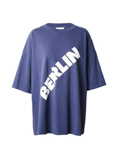 TOPSHOP Shirts 'Berlin'  safir / hvid