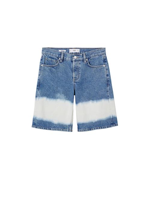 MANGO Jeans 'TIEDYE'  blå / hvid