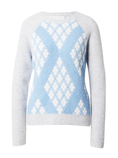 3.1 Phillip Lim Pullover  lyseblå / grå-meleret / hvid