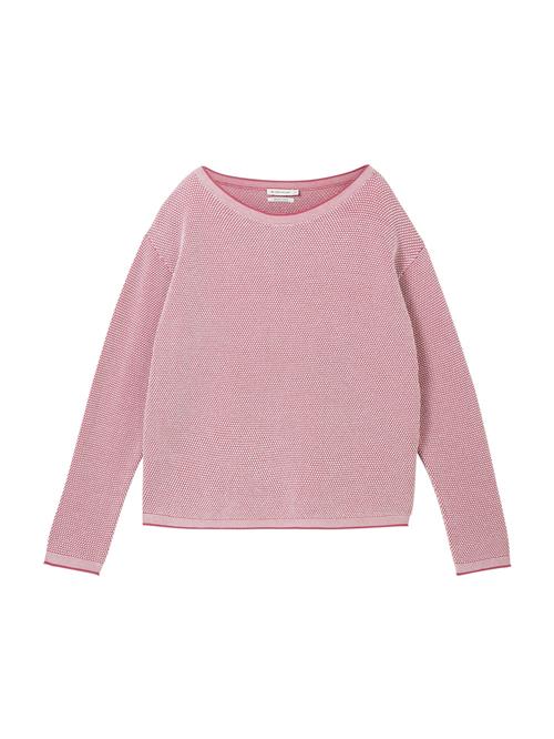 Se TOM TAILOR Pullover  gammelrosa / offwhite ved About You