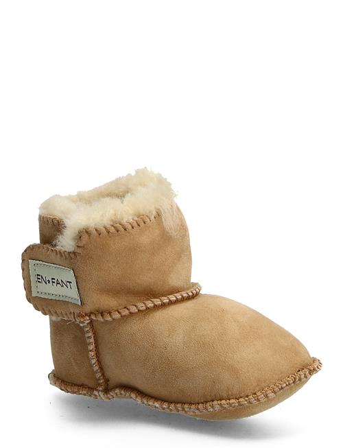 Se En Fant Sheepskin Bootee En Fant Beige ved Booztlet